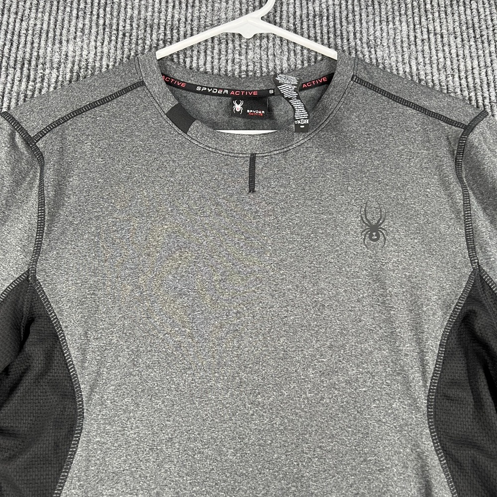 Spyder Sweatshirt Mens Medium Gray Long Sleeve Workout Active Casual Gym Run